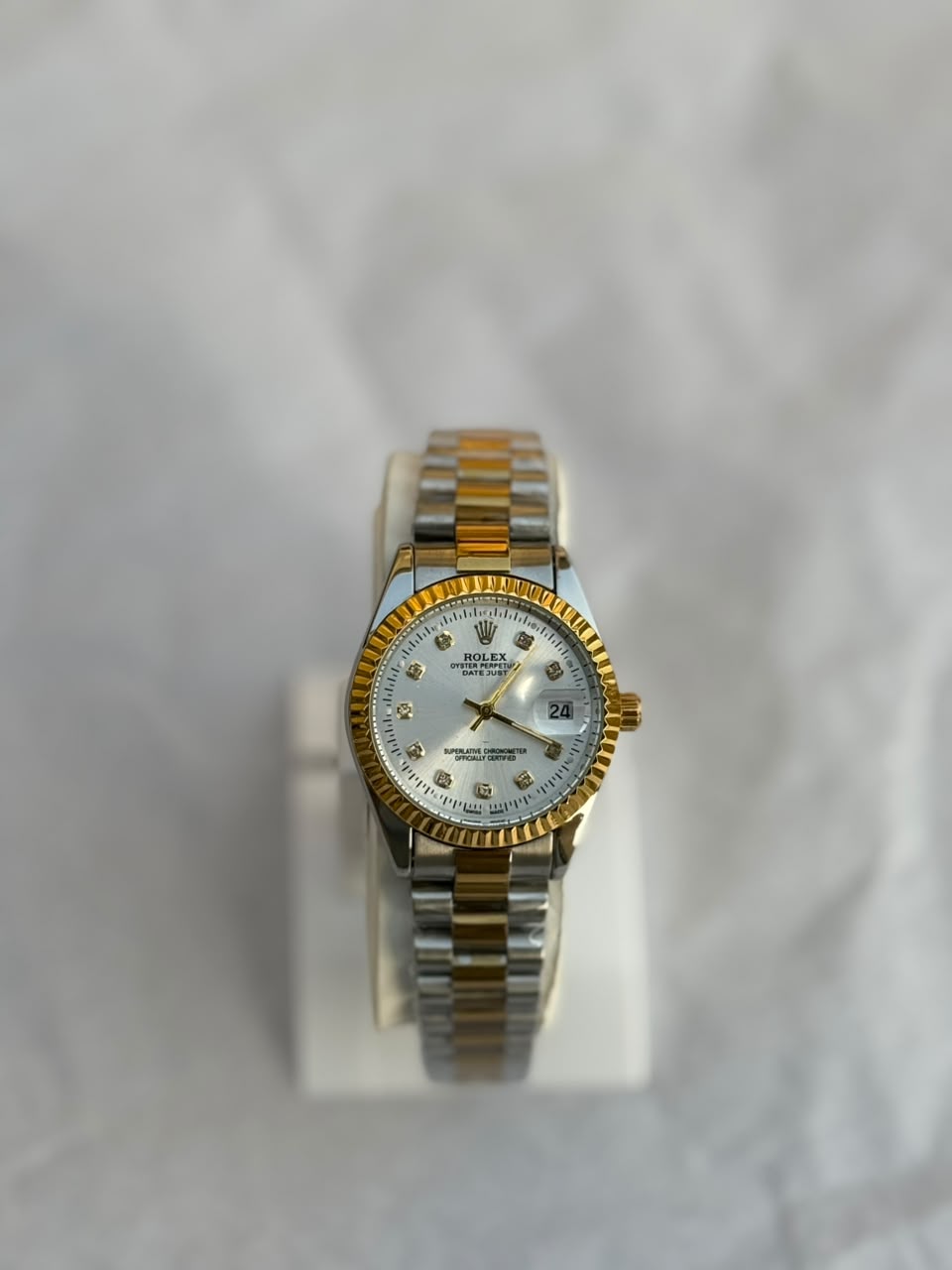 Ladies Rolex-Style Oyster Perpetual Luxury Watch