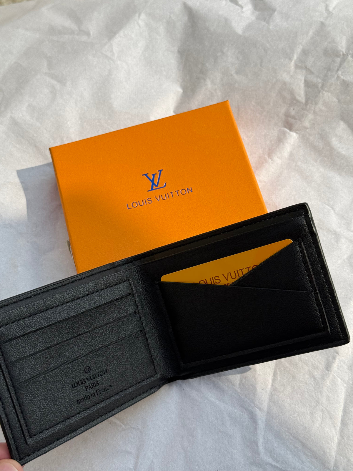 Louis Vuitton-Style Monogram Bifold Wallet